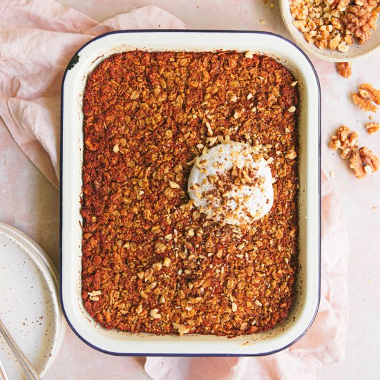 Carrot Cake Baked Oats