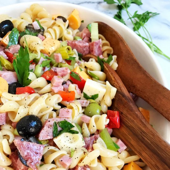 Muffuletta Pasta Salad