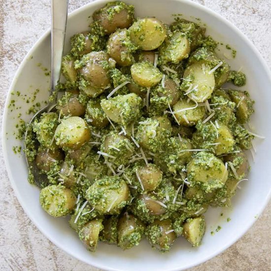 Arugula Pesto Potato Salad