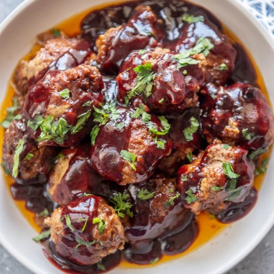 Slow Cooker BBQ Meatballs