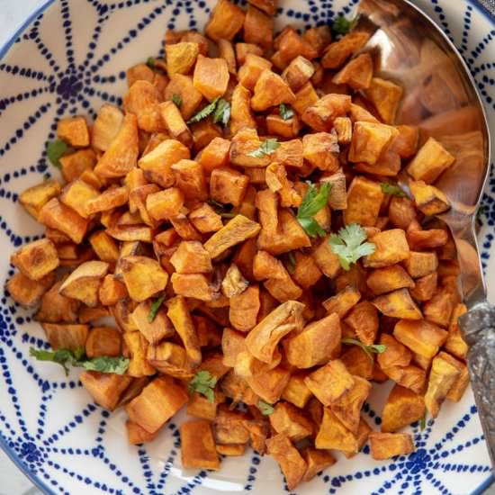 Air Fryer Sweet Potato Cubes