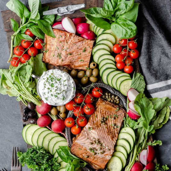 Smoked Salmon Grazing Board