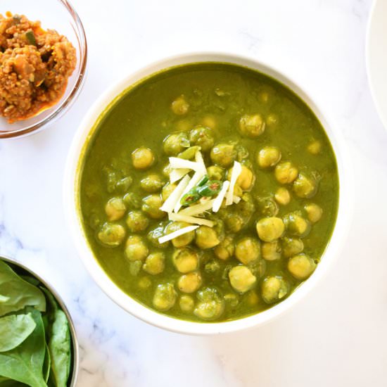 Spinach Chickpea Curry