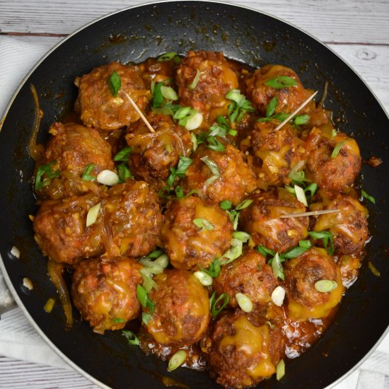 Cabbage Ground Beef Manchurian