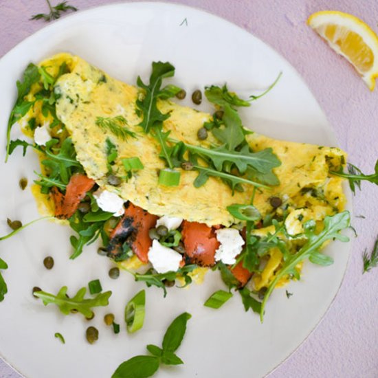 Smoked Salmon Omelette