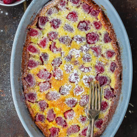 Raspberry Clafoutis