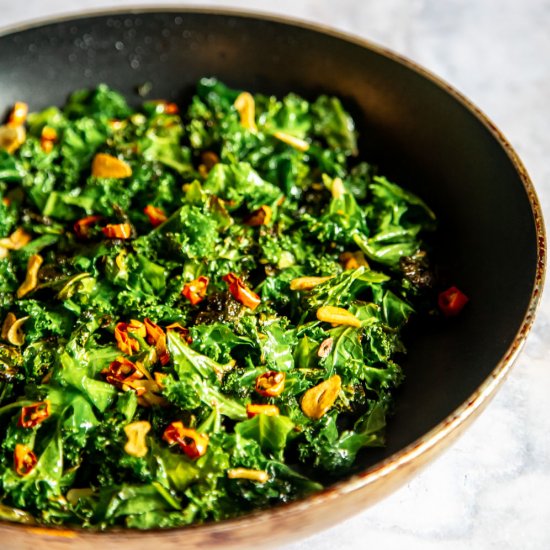 Garlic and Chilli Kale