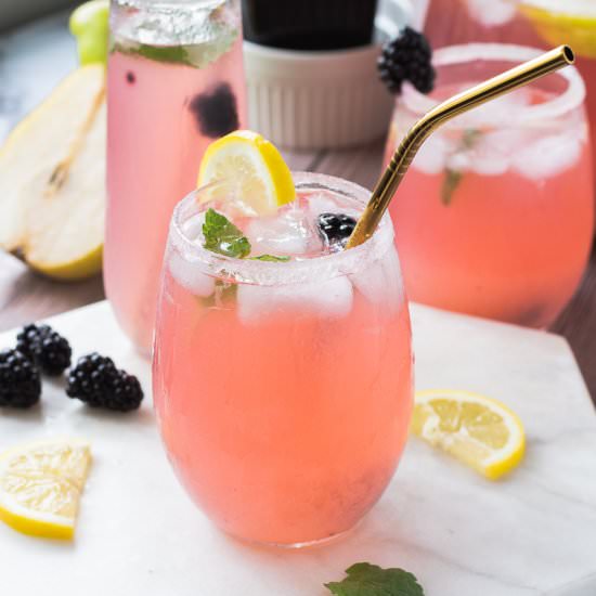 Blackberry Pear Lemonade