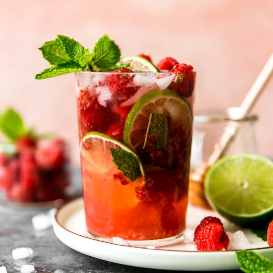 Raspberry Mint Mojitos