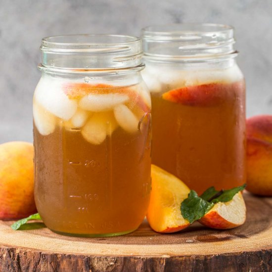 Homemade Peach Tea