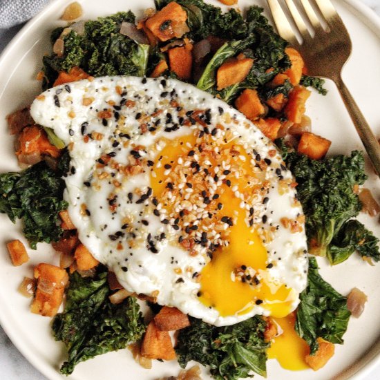 Sweet Potato & Kale Hash