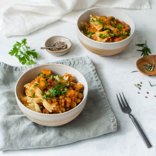 Butternut & Lentil Ragu