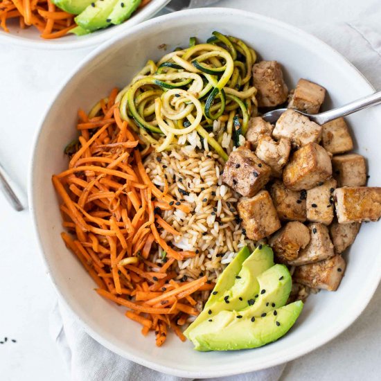 Asian Tofu Rice Bowls