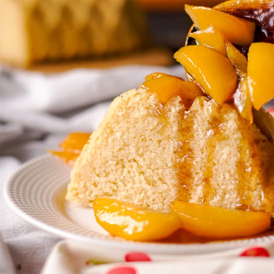 Pound Cake with Roasted Fruit