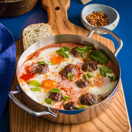 Shakshuka with Lamb Meatballs