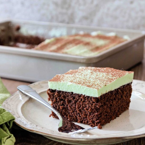 Mint Chocolate Sheetcake