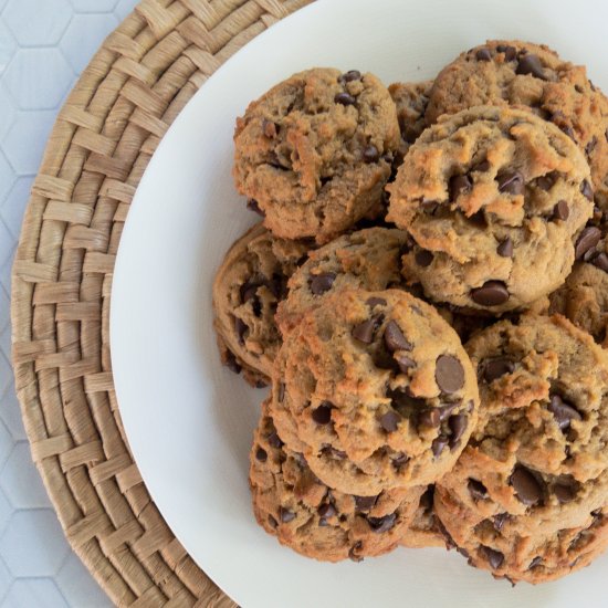 Peanut Butter Choc Chip Cookies