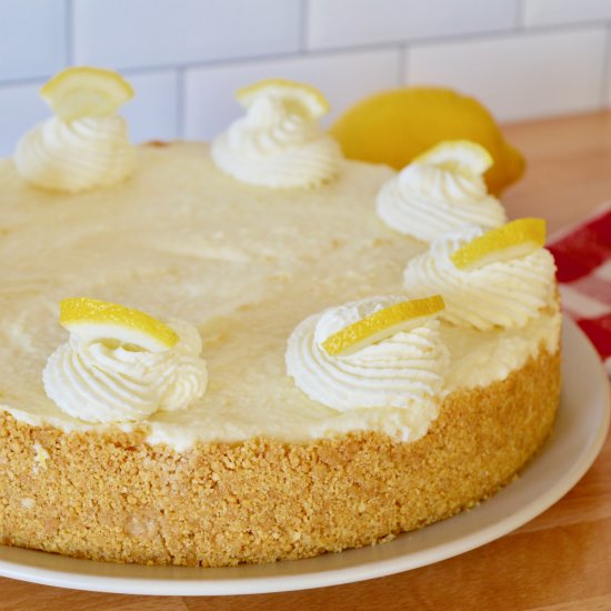 No-Bake Lemon Mascarpone Cheesecake