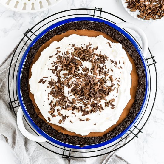 No-Bake Eggless Chocolate Cream Pie