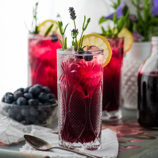 Blueberry Lavender Soda