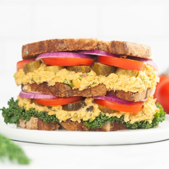 Vegan Smashed Chickpea Sandwich