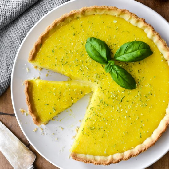 Lemon Lime Basil Tart