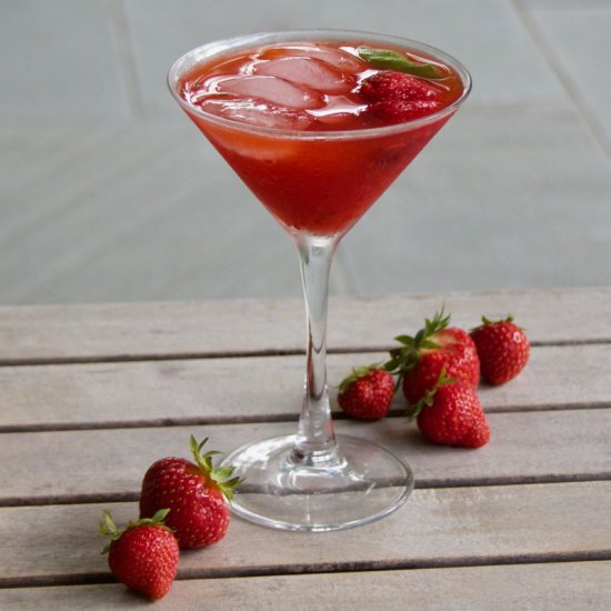 Strawberry-Basil Martini