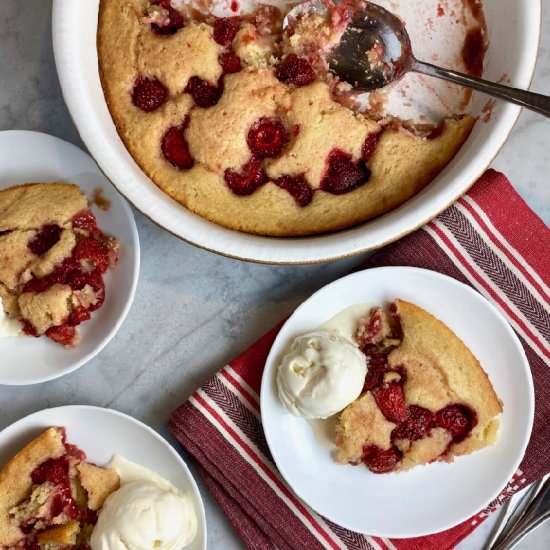 Strawberry Spoon Cake