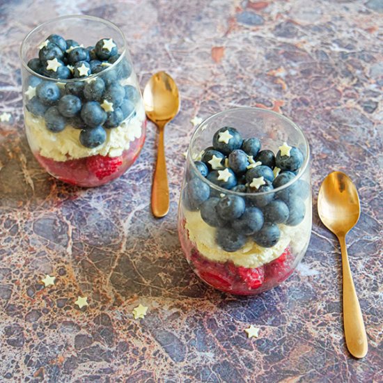 Red White and Blue Parfaits