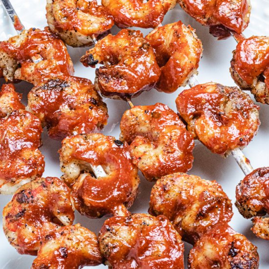 BBQ Grilled Shrimp Skewers