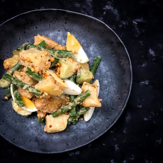 Tofu Salad with Snake Beans