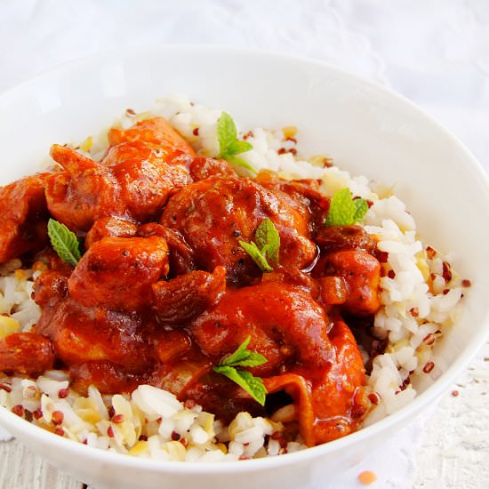 curry chicken with raisins