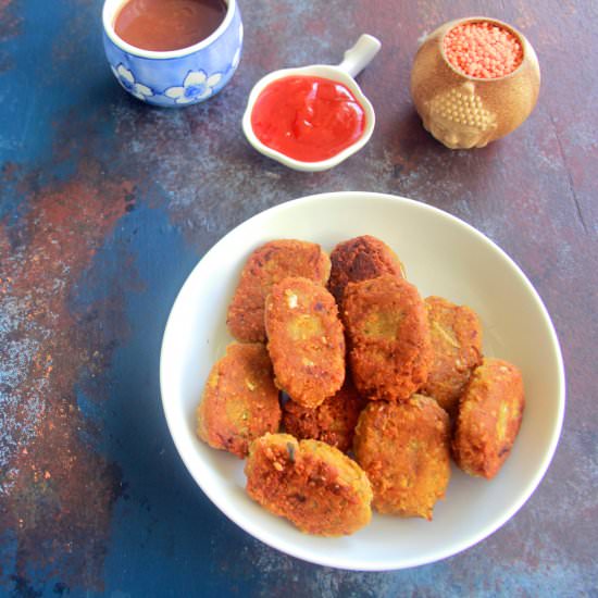 Red lentils nuggets