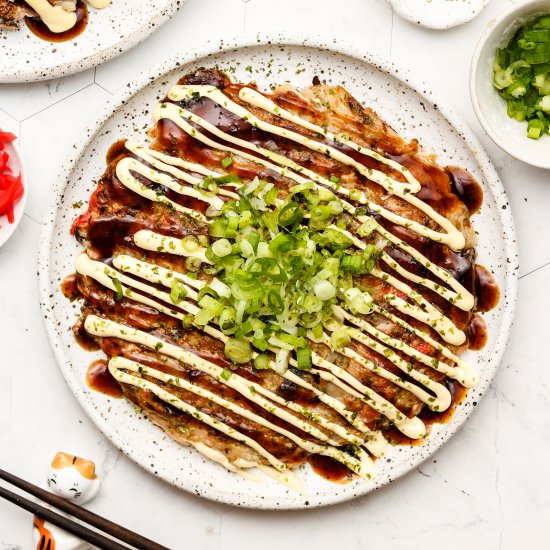 vegan okonomiyaki (gluten free)