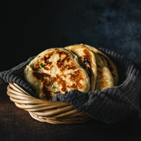 Vegan Cheese Stuffed Naan Bread