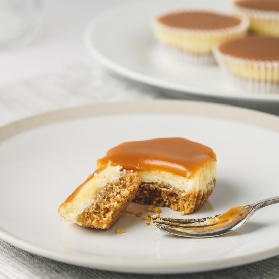 Mini Salted Caramel Cheesecakes