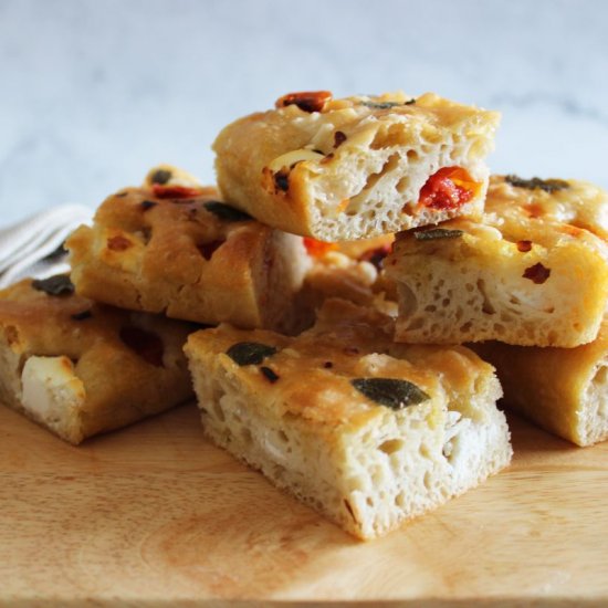 Easy Spelt Focaccia