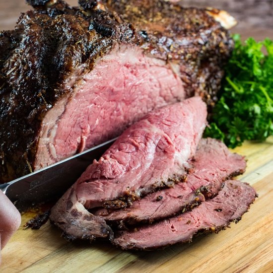 Grilled Prime Rib Roast