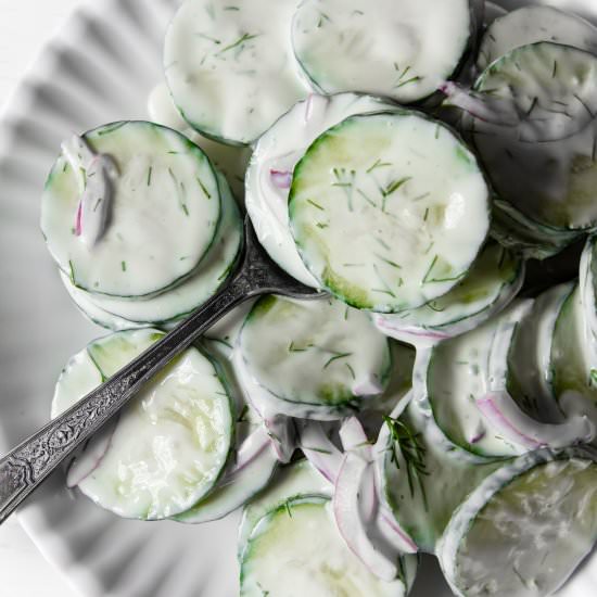 Creamy Cucumber Dill Salad