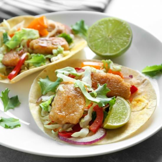 Fish Tacos With Sauce