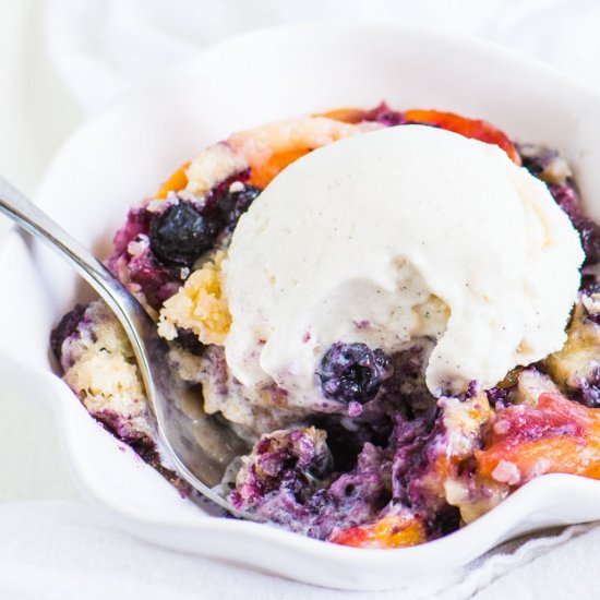 Blueberry Peach Cobbler