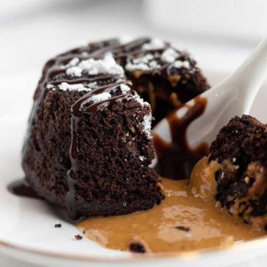 Chocolate Peanut Butter Lava Cake