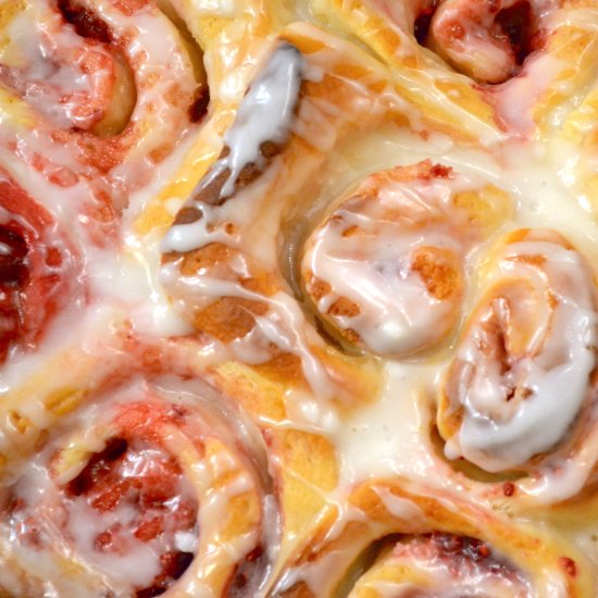 Lemon Raspberry Rolls