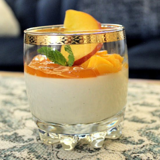 Peach Habanero Panna Cotta