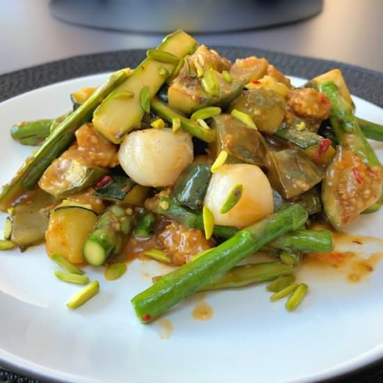 scallop stir fry