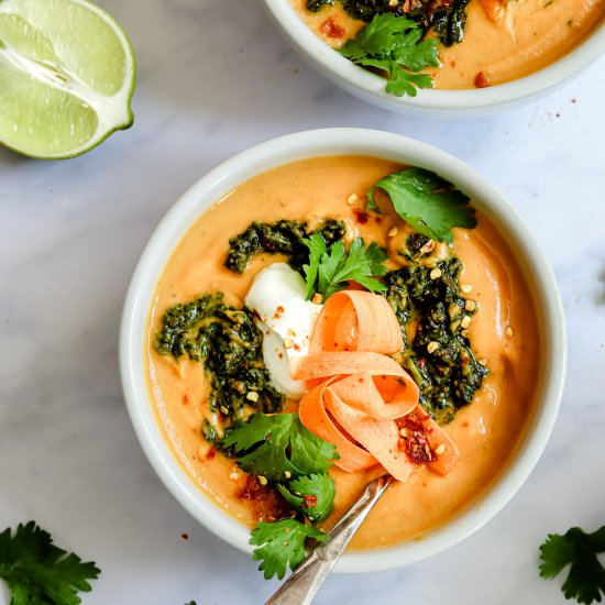 Curried Carrot Coconut Soup