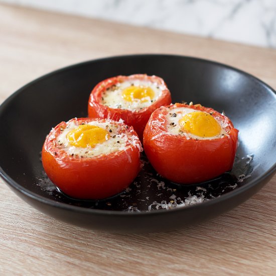 Italian Oven-Baked Tomato Eggs