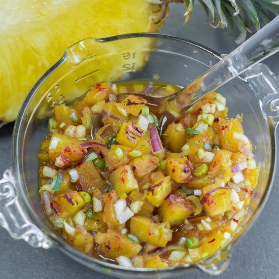 Pineapple Salsa a la Plancha