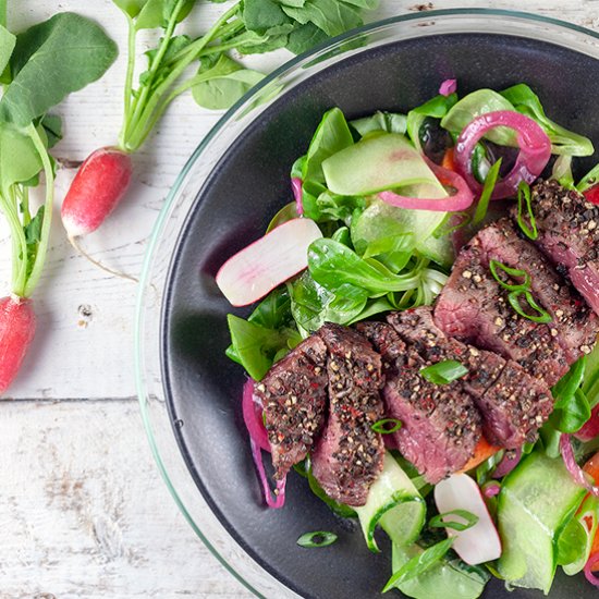 Pepper steak salad