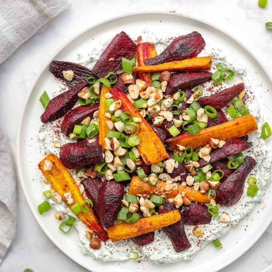 Roasted Beets and Carrots